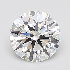 Picture of Lab Grown Diamond 3.11 Carats, Round with Ideal Cut, D Color, IF Clarity and Certified by IGI