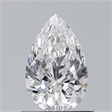 Natural Diamond 0.70 Carats, Pear with  Cut, D Color, VVS2 Clarity and Certified by GIA