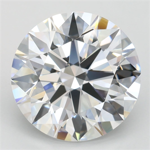 Picture of Lab Grown Diamond 4.74 Carats, Round with Ideal Cut, D Color, IF Clarity and Certified by IGI