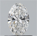 Natural Diamond 0.50 Carats, Oval with  Cut, E Color, VS1 Clarity and Certified by GIA
