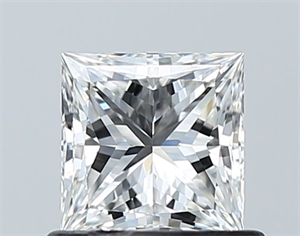 Picture of Natural Diamond 0.72 Carats, Princess with  Cut, F Color, VVS1 Clarity and Certified by GIA