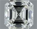 Natural Diamond 1.01 Carats, Asscher with  Cut, J Color, IF Clarity and Certified by IGI
