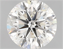 Natural Diamond 1.21 Carats, Round with Very Good Cut, G Color, I1 Clarity and Certified by GIA