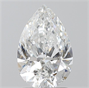 Natural Diamond 1.50 Carats, Pear with  Cut, E Color, SI1 Clarity and Certified by GIA