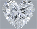 Natural Diamond 0.34 Carats, Heart with  Cut, D Color, VVS1 Clarity and Certified by GIA