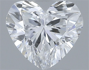 Picture of Natural Diamond 0.34 Carats, Heart with  Cut, D Color, VVS1 Clarity and Certified by GIA