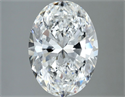Natural Diamond 2.50 Carats, Oval with  Cut, F Color, VS2 Clarity and Certified by GIA