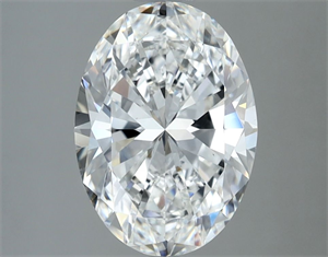 Picture of Natural Diamond 2.50 Carats, Oval with  Cut, F Color, VS2 Clarity and Certified by GIA