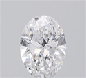 Natural Diamond 0.50 Carats, Oval with  Cut, D Color, SI1 Clarity and Certified by GIA