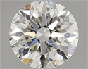 Natural Diamond 2.01 Carats, Round with Excellent Cut, K Color, SI1 Clarity and Certified by GIA