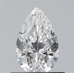 Picture of Natural Diamond 0.55 Carats, Pear with  Cut, D Color, VS1 Clarity and Certified by GIA