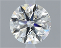 Natural Diamond 0.70 Carats, Round with Very Good Cut, F Color, SI1 Clarity and Certified by IGI