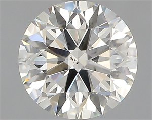 Picture of Natural Diamond 0.81 Carats, Round with Excellent Cut, I Color, VS2 Clarity and Certified by GIA
