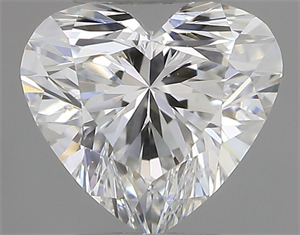 Picture of Natural Diamond 0.35 Carats, Heart with  Cut, F Color, VS2 Clarity and Certified by GIA