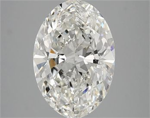 Picture of Natural Diamond 3.01 Carats, Oval with  Cut, I Color, SI2 Clarity and Certified by GIA