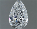 Diamante Natural 0.90 quilates, De pera , Color D, claridad SI2 y certificado GIA