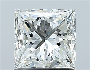 Picture of Natural Diamond 1.02 Carats, Princess with  Cut, I Color, VS2 Clarity and Certified by GIA