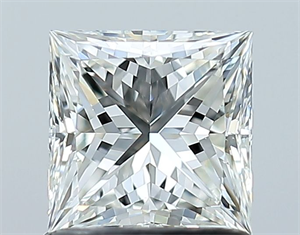 Picture of Natural Diamond 1.02 Carats, Princess with  Cut, I Color, VS2 Clarity and Certified by GIA