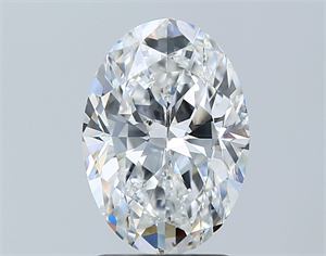 Picture of Natural Diamond 2.01 Carats, Oval with  Cut, E Color, SI2 Clarity and Certified by GIA