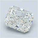 Natural Diamond 1.52 Carats, Radiant with  Cut, J Color, SI1 Clarity and Certified by GIA