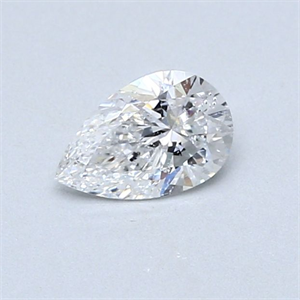 Foto Diamante Natural 0.43 quilates, De pera , Color E, claridad SI2 y certificado GIA de
