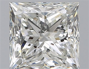 Foto Diamante Natural 1.61 quilates, Princesa , Color I, claridad SI2 y certificado GIA de