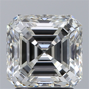 Foto Diamante Natural 1.90 quilates, Asscher , Color H, claridad VS2 y certificado GIA de