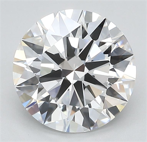 Picture of Lab Grown Diamond 1.71 Carats, Round with Ideal Cut, D Color, VS1 Clarity and Certified by IGI