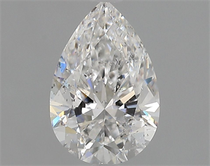 Picture of Natural Diamond 0.83 Carats, Pear with  Cut, E Color, SI2 Clarity and Certified by GIA