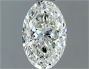 Natural Diamond 0.60 Carats, Oval with  Cut, I Color, VS1 Clarity and Certified by IGI
