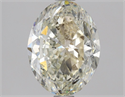 Natural Diamond 1.50 Carats, Oval with  Cut, L Color, SI2 Clarity and Certified by GIA