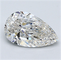 Diamante Natural 3.01 quilates, De pera , Color H, claridad VS2 y certificado GIA