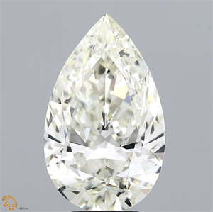 Picture of Natural Diamond 5.08 Carats, Pear with  Cut, L Color, VS2 Clarity and Certified by GIA
