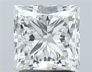 Picture of Natural Diamond 2.02 Carats, Princess with  Cut, H Color, SI1 Clarity and Certified by GIA