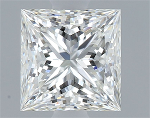 Picture of Natural Diamond 0.74 Carats, Princess with  Cut, H Color, VVS2 Clarity and Certified by GIA
