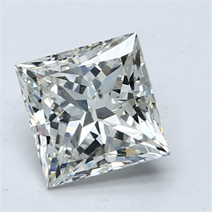 Picture of Natural Diamond 1.61 Carats, Princess with  Cut, I Color, SI2 Clarity and Certified by GIA