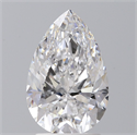 Natural Diamond 2.00 Carats, Pear with  Cut, D Color, VS2 Clarity and Certified by GIA