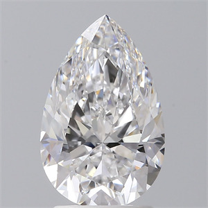 Picture of Natural Diamond 2.00 Carats, Pear with  Cut, D Color, VS2 Clarity and Certified by GIA