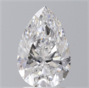 Natural Diamond 2.00 Carats, Pear with  Cut, D Color, VS2 Clarity and Certified by GIA