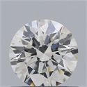 Natural Diamond 0.53 Carats, Round with Excellent Cut, I Color, SI1 Clarity and Certified by GIA
