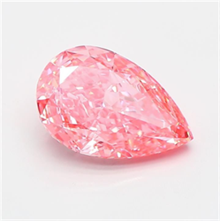 Picture of Lab Grown Diamond 2.00 Carats, Pear with  Cut, Fancy Vivid Pink Color, VS1 Clarity and Certified by IGI