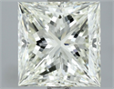 Natural Diamond 2.96 Carats, Princess with  Cut, J Color, VVS2 Clarity and Certified by IGI