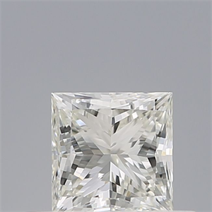 Picture of Natural Diamond 0.50 Carats, Princess with  Cut, H Color, VVS2 Clarity and Certified by IGI