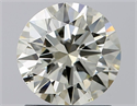 Natural Diamond 1.21 Carats, Round with Excellent Cut, K Color, SI1 Clarity and Certified by IGI