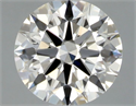 Natural Diamond 0.50 Carats, Round with Excellent Cut, H Color, SI1 Clarity and Certified by GIA
