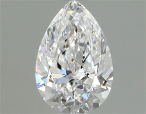 Picture of Natural Diamond 0.50 Carats, Pear with  Cut, D Color, SI1 Clarity and Certified by GIA
