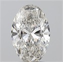 Natural Diamond 1.51 Carats, Oval with  Cut, G Color, SI2 Clarity and Certified by GIA