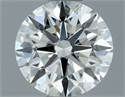 Natural Diamond 0.84 Carats, Round with Excellent Cut, H Color, VS1 Clarity and Certified by IGI