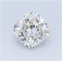Natural Diamond 1.06 Carats, Cushion with  Cut, I Color, SI1 Clarity and Certified by GIA