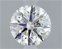 Diamante Natural 0.61 quilates, Redondo , Color H, claridad VS2 y certificado GIA